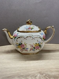 Sadler England princess cute teapot pink and yellow roses - Picture 1 of 6