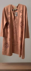 Forgotten Grace FX Suede Cutout Duster Woman's Size Large - Picture 1 of 5