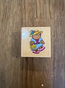 Bear Wood Rubber Stamp Carson Dellosa - Picture 1 of 1