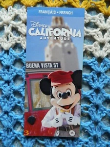 2018 Disney California Adventure French Guide Map - Picture 1 of 2