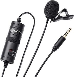 BY-M1 Clip-On Lapel Microphone DSLR Camera/Smartphone/Camcorder/Audio Recorders