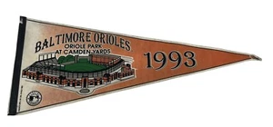 1993 Baltimore Orioles Camden Yards Vintage Filz Wimpel - MLB Sammlerstück - Bild 1 von 4