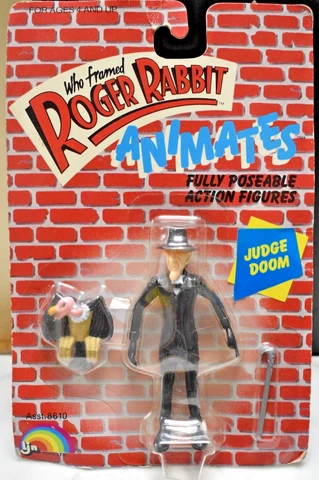 Who Framed Roger Rabbit Animates Judge Doom Figure New in Package Ljn Toy Cover