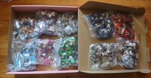 Giant Box of 10 Vintage Fashion Puzzles (2) 1,000 Pcs & (8) 500 Pcs Sealed Bags - Picture 1 of 7