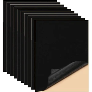 Selbstklebender Samtstoff Schwarz 10 Stück Samt Filzstoff Selbstklebend Velve... - Bild 1 von 10