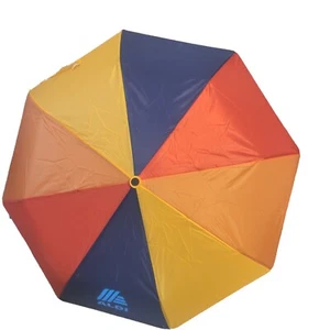 Aldi 2023 Capsule Collection Multicolor Striped Automatic Umbrella NWT Rainbow - Picture 1 of 4