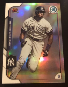 2015 Bowman Chrome Rookie Flashback Refractor New York Yankees Bernie Willaims - Picture 1 of 2