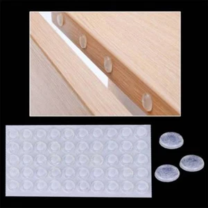 50Pcs Self-Adhesive Furniture Door Silicon Rubber Buffer Stopper Damper Pad Hot - Picture 1 of 7