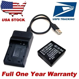 Battery / USB Charger For DMW-BLE9E Panasonic DMC-GF3 DMC-GF5 DMC-GF6 DMC-GX7 - Picture 1 of 10