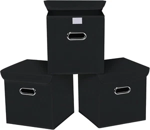 Closet Organizers Fabric Storage Bins with Lids Collapsible Cube Storage Organiz - Picture 1 of 12