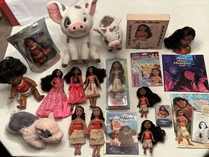 HUGE Disney Princess Moana Barbie Doll Collection & Pua Lot ~ Mattel ~ RARE ~ - Picture 1 of 13