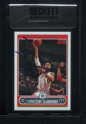 BAS 2006-07 Topps Zydrunas Ilgauskas #183 Seal of Authenticity Auto - Image 1 of 2