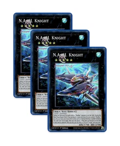 Yugioh! N.As.H. Knight  LED9-EN003 (SR) 1st Ed 3x - Picture 1 of 1