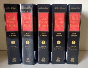 2024 Miller & Starr CA Real Estate Digest 5 volumes Full Set Thomson Reuters NEW - Imagen 1 de 6
