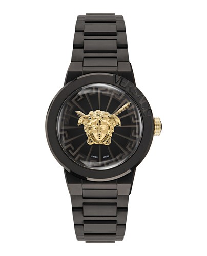 Orologio Moda Versace Donna Medusa Infinite IP Nero 38mm Braccialetto