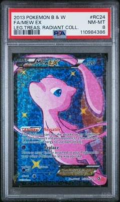 Pokémon Mew EX Radiant Collection Legendary Treasures RC24/RC25 PSA 8 NM-MINT - Image 1 of 2