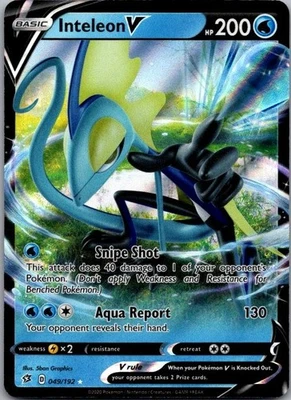 Inteleon V 049/192 Ultra Rare Pokemon SWSH02: Rebel Clash - Image 1 of 2