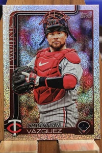 2025 Topps Update Christian Vazquez SANDGLITTER! - Picture 1 of 2