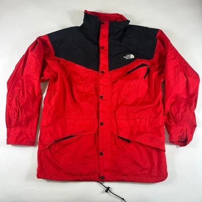 The North Face Gore Tex Jacket Red Black Mens Large Waterproof Outdoor Coat - Image 1 of 4