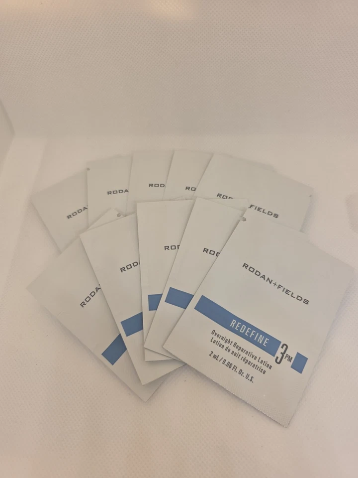 Lot Of 10 Rodan + Fields REDEFINE 3 PM Overnight Reparative Lotion Travel Size - Image 1 of 4