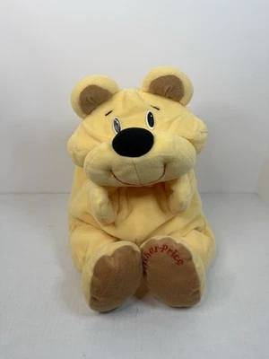 复古 Fisher Price Rumple Bear 蜂蜜 黄色 毛绒 泰迪 黑色 鼻子 1993 软盘 17 — 第 1/4 张图片