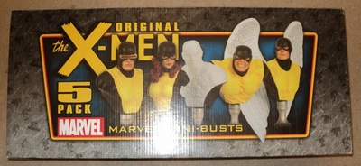 Original X-Men Mini-Bust 5-Pack Set Bowen Designs 470/550 NEW UNDISPLAYED Foto 1 de 4