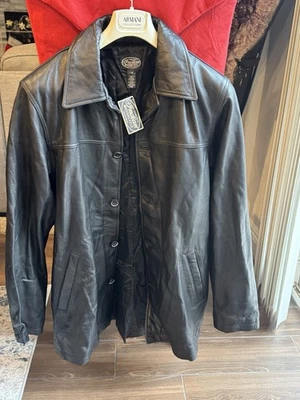 Authentic L/G Vintage Indian Motorcycle Leather Jacket (Melgan) - Image 1 of 4