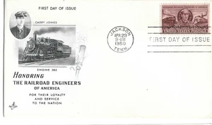1950 FDC, HONORING RAILROAD ENGINEERS, ART CRAFT - Picture 1 of 1