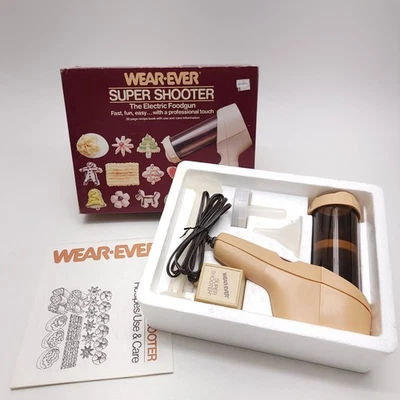 Wear-Ever 70123 Super Shooter Electric Cookie Press Food Gun Vintage TESTED  - Image 1 of 4