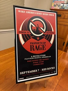 GROSSES 11X17 GERAHMTES PROPHETES OF RAGE "LIVE IN DENVER 2016" KONZERT TOUR POSTER - Bild 1 von 2