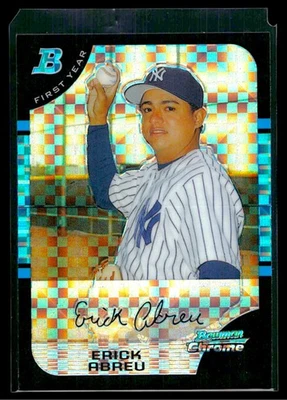 Erick Abreu 2005 Bowman Chrome #193 X-Fractors #/225 Rookie - Image 1 of 2