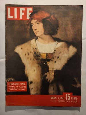 1947 August 4 LIFE Renaissance Venice 4th in a Series Western Culture (MH66-1) - Image 1 of 3