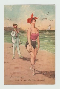 Arthur THIELE . Baigneuse . Charme  .CPA 1308 - Imagen 1 de 2