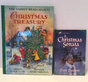 The Family Read-Aloud Christmas Treasury & A Christmas Sonata - 2 book Lot - Picture 1 of 1