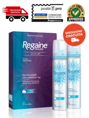R e g a i n e SCHIUMA  Mino-xidil Donna Foam (2 MESI) Ricrescita Capelli - Immagine 1 di 4