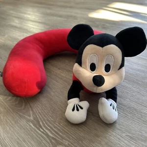 Mickey Mouse Neck Support Pillow Disney Branded Large Size Travel Sleep Roll 3D - Picture 1 of 7