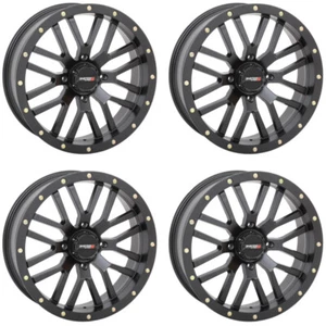 4 ATV/UTV Wheels Set 15in System 3 ST-3 Matte Black 4/156 5+2 550 - Picture 1 of 4