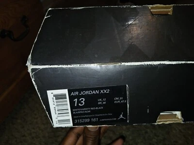 (Restaurado) Talla 13 - Air Jordan 22 OG Blanco Rojo Universitario Foto 1 de 4