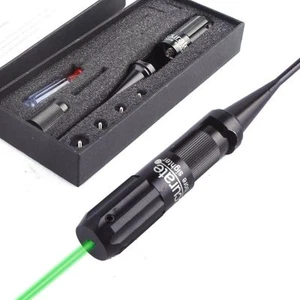 Green Laser Bore Sight Collimator For 0.22 to 0.50 Cal Handgun Rifle+ Battery - Picture 1 of 5