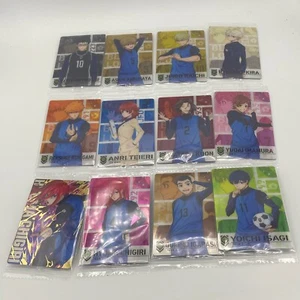 Lote de 12 paquetes de obleas de bloqueo azul de tarjetas coleccionables raras BANDAI Japón - Imagen 1 de 2