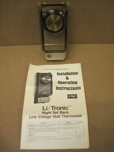 F.P.E. Li/Tronic LT2 Nachtset Rückleitung Spannung Wandthermostat 2 polig - Bild 1 von 7