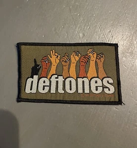 Deftones Woven Patch Gebärdensprache Vintage 1998 NEU Nu Metal Official - Bild 1 von 3