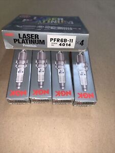 SET OF FOUR NGK Platinum Spark Plugs PFR6B-11. STOCK CODE 4014