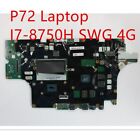 Carte mère pour ordinateur portable Lenovo Thinkpad P72 I7-8750H SWG 4G 01YU273