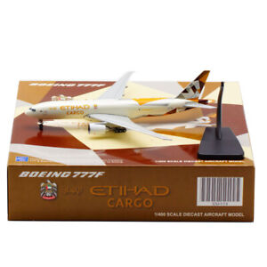 1:400 JC Wings Etihad Cargo A6-DDD Boeing 777F Diecast Models XX4958 Aircraft