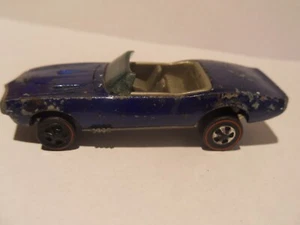 Redline Hot Wheels 1967 vintage personalizado Firebird azul - Imagen 1 de 22