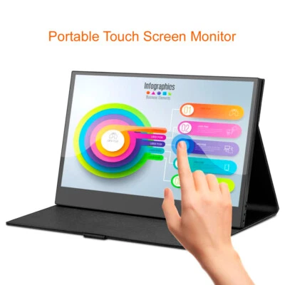 11.6''/13.3''/15.6'' Portable IPS Touchscreen Gaming Monitor Type-C HDMI Display - Image 1 of 4