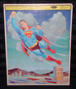 Superman Frame-Tray Puzzle, No.4511~1963~Whitman Publishing Co., ~14.5" x 11.25"
