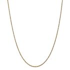 14k Yellow Gold 1.7mm Solid Plain Ropa Chain w/ Spring Ring Clasp 14" - 24"