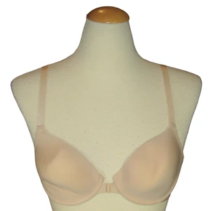 Wacoal #65203 nahtloser vorderer Verschluss-BH leicht gepolstert NUDE 34B NEU OHNE ETIKETT - Bild 1 von 2